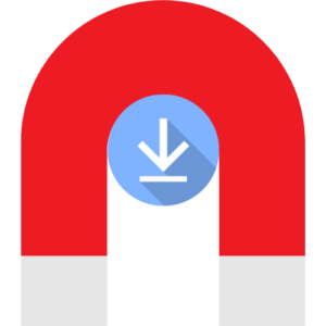 Image of a Magnet and download symbol